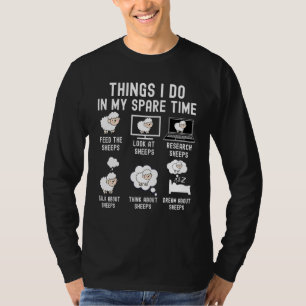 Camiseta Coisas que faço no meu tempo livre Fazendeiro de o