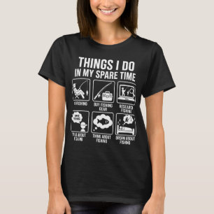 Camiseta Coisas que faço no meu tempo livre Humor engraçado
