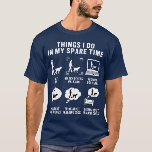 Camiseta Coisas que Faço no Meu Tempo Livre Passear o Cacho