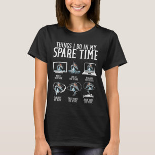 Camiseta Coisas que Faço no Meu Tempo Livre Titanic Engraça