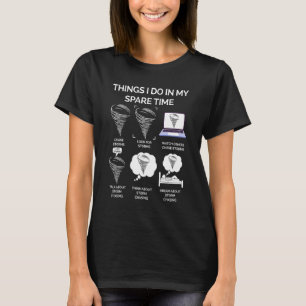 Camiseta Coisas Que Faço No Meu Tempo Livre Tornado