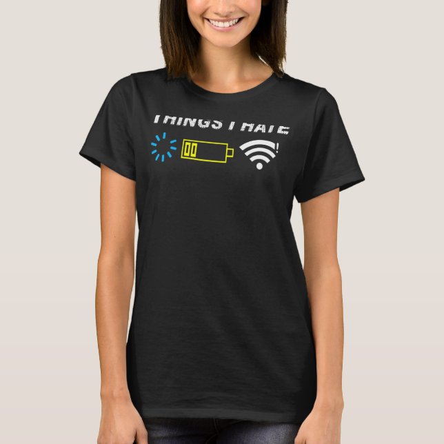 Camiseta Coisas Que Odeio Programadores Gamer Computadores  (Frente)