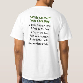 Camiseta Coisas que você não pode Comprar com T-Shirt