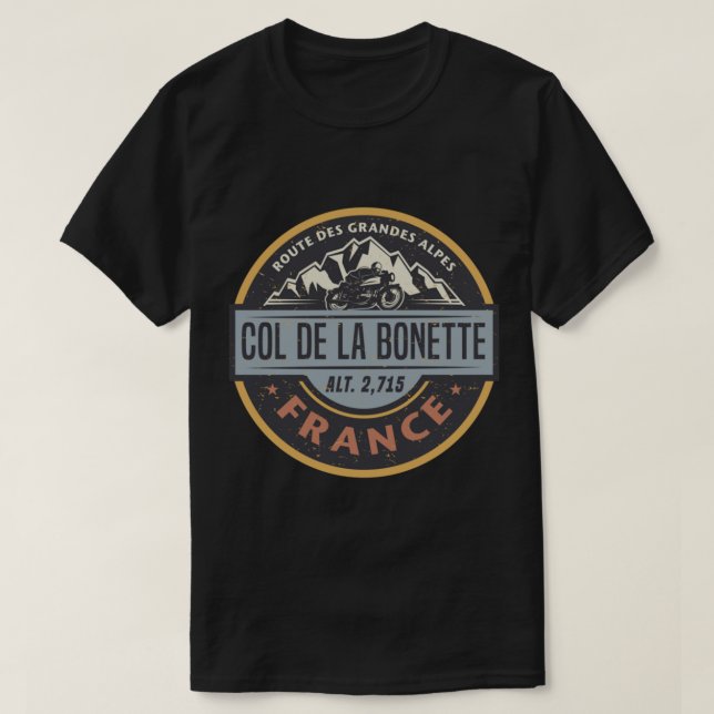 Camiseta Col de la Bonette, France Classic T-Shirt (Frente do Design)