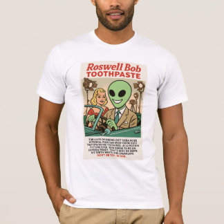 Camiseta Cola de dentes Aliens Roswell Filme Star 1950 Retr