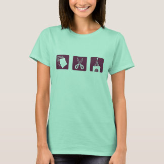 Camiseta Cola de tesoura de papel