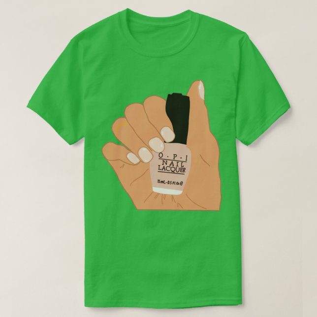 Camiseta cola manicurista rosa 1 (Frente do Design)