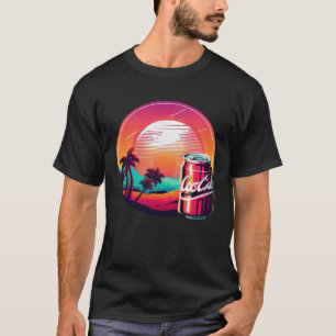 Camiseta Cola Synthwave 80s Estética retrowave