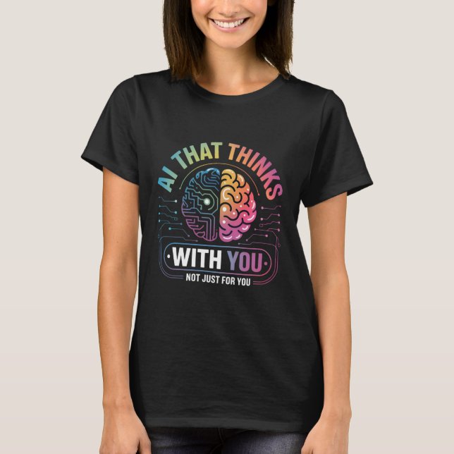 Camiseta Colaboração IA de Interação Humano-Computador (Frente)