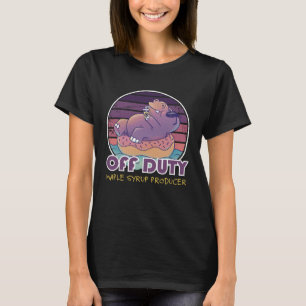 Camiseta Colaborador De Trabalho Do Produtor Xarope Do Fim