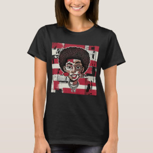 Camiseta Colagem Abstrata de Rosto de Desenho Animado