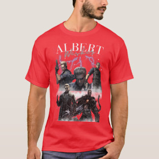 Camiseta Colagem Albert Wesker Resident Evil Cartaz Vídeo J