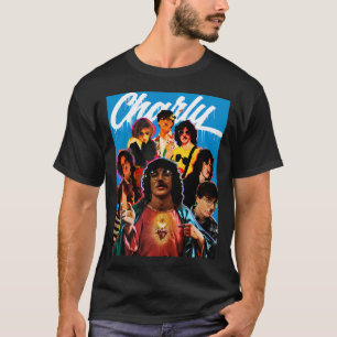 Camiseta Colagem Charly Garcia azul
