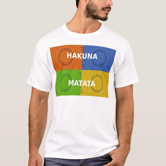 Camiseta Colagem Coletiva Coletiva de Pop e Mensagem "Hakun (Frente)