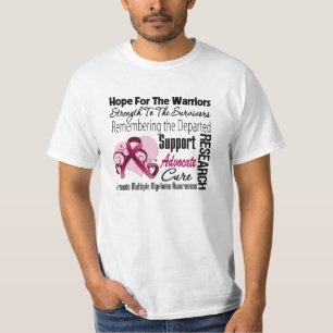 Camiseta Colagem da esperança do tributo - mieloma múltip