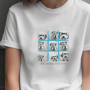 Camiseta Colagem da foto de Instagram do Aqua com as 9