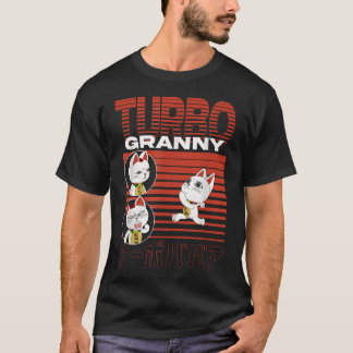 Camiseta Colagem da Vovó Gata Turbo Correndo Dan Da Dan