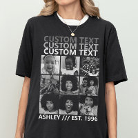 Colagem de 9 Fotos Personalizadas Vintage Crie a S