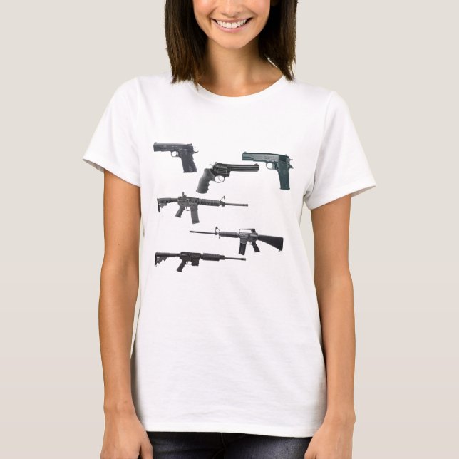 Camiseta Colagem de Armas (Frente)