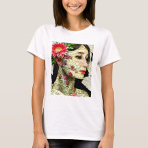 Colagem de Arte da Mulher Bonita  