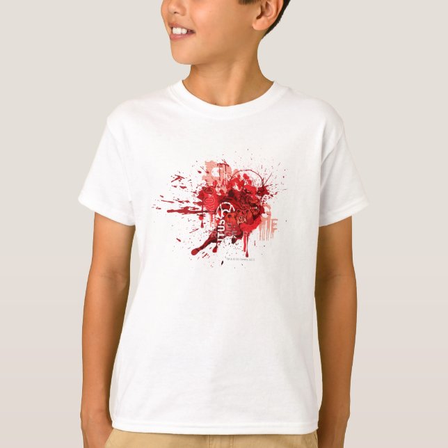 Camiseta Colagem de Corpos de Lanterna Vermelha (Frente)