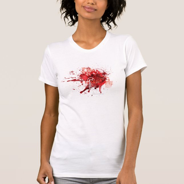 Camiseta Colagem de Corpos de Lanterna Vermelha (Frente)