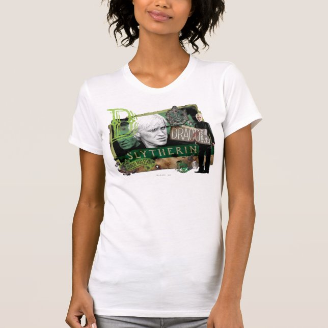 Camiseta Colagem de Draco Malfoy 1 (Frente)