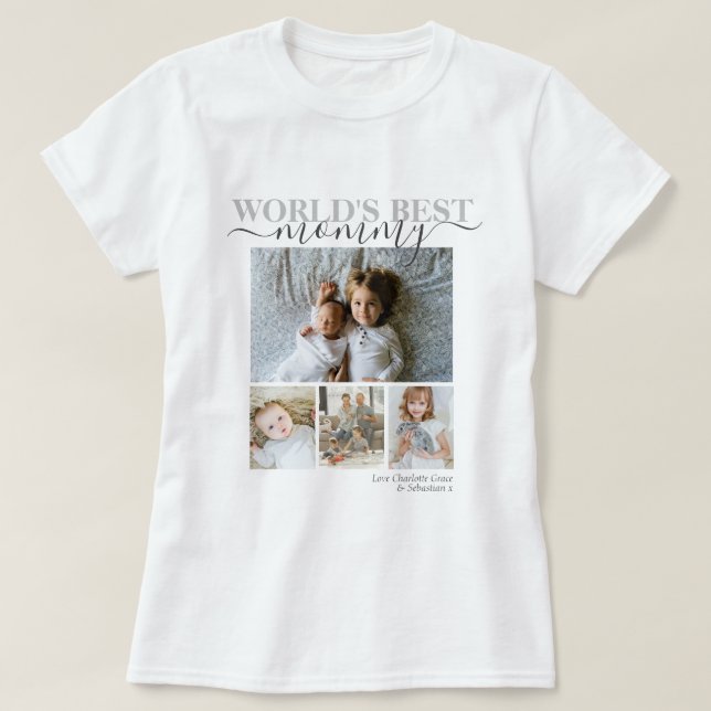 Camiseta Colagem de Foto e Texto Personalizada (Frente do Design)