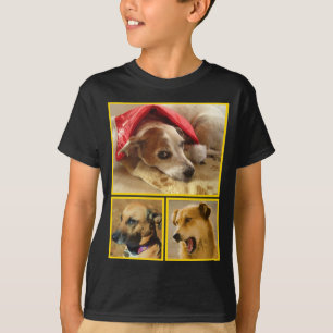 Camiseta Colagem de Fotografias de Pet do Lover do Cão Pers