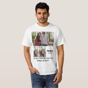 Camiseta Colagem de Fotografias personalizada 3 do Bachelor
