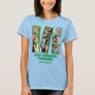 Camiseta Colagem de Fotografias Personalizada 9 e Nome Melh