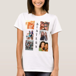 Camiseta Colagem de Fotografias Personalizada Moderna 6