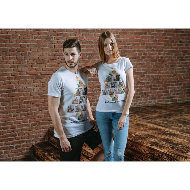 Camiseta Colagem de Fotos 11 da Família de Divertimento Per (Criador carregado)