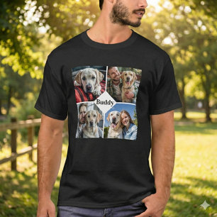Camiseta Colagem de Fotos de Cachorro Personalizada para Am