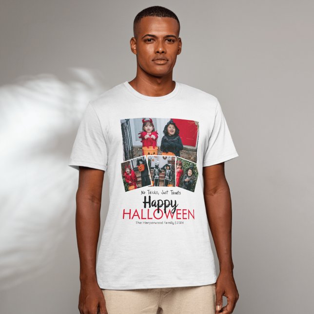 Camiseta Colagem de Fotos do Dia das Bruxas de Boo-bompkin  (Criador carregado)