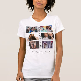 Camiseta Colagem de Fotos e Nome Personalizados do Melhor A