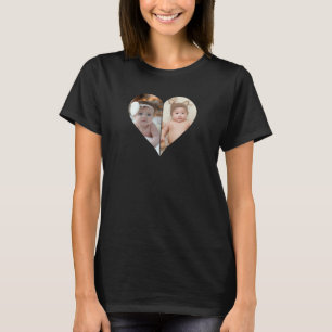 Camiseta Colagem de Fotos em Formato Coração 2