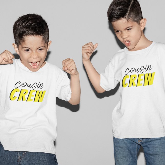 Camiseta Colagem de Fotos Equipe de Primos (Criador carregado)