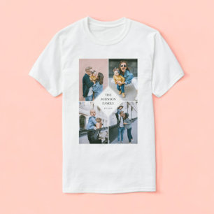 Camiseta Colagem de Fotos Moderna Simples