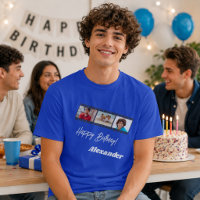Colagem de fotos nome do filme aniversário cara az