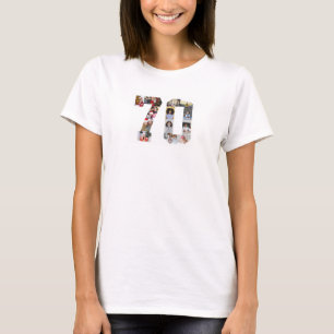 Camiseta Colagem de Fotos Número 70