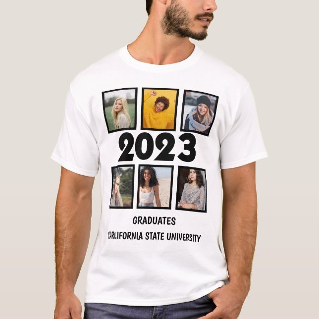 Camiseta Colagem de Fotos Personalizada 2023 Gradados 6 (Frente)