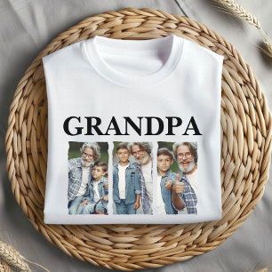 Camiseta Colagem de Fotos Personalizada Avô - Presente Pers