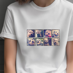 Camiseta Colagem de Fotos Personalizada com Fotos Quadradas