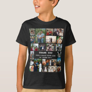 Camiseta Colagem de Fotos Personalizada da Família 22 no Fi