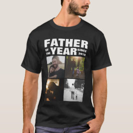 Camiseta Colagem de Fotos Personalizada da Família do dia d