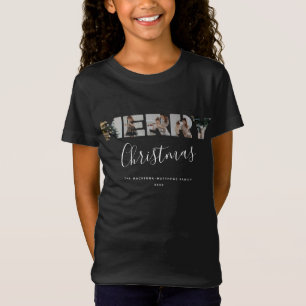 Camiseta Colagem de Fotos Personalizada da Família Feliz S