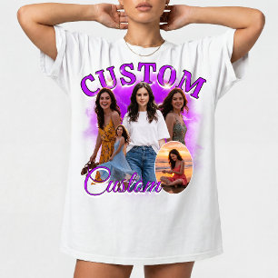 Camiseta Colagem de Fotos Personalizada de Rap Bootleg dos