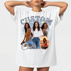 Camiseta Colagem de Fotos Personalizada de Rap Bootleg dos
