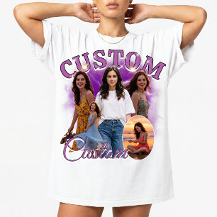 Camiseta Colagem de Fotos Personalizada de Rap Bootleg dos 